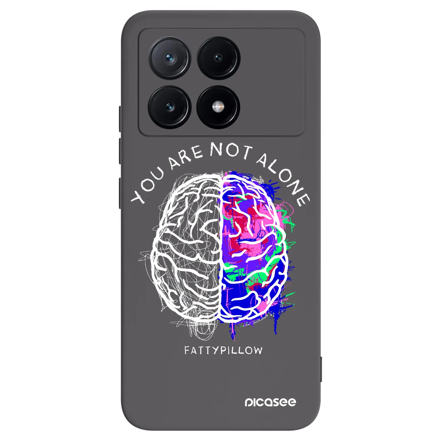 Picasee silikonový černý obal pro Xiaomi Poco X6 Pro - Brain - White