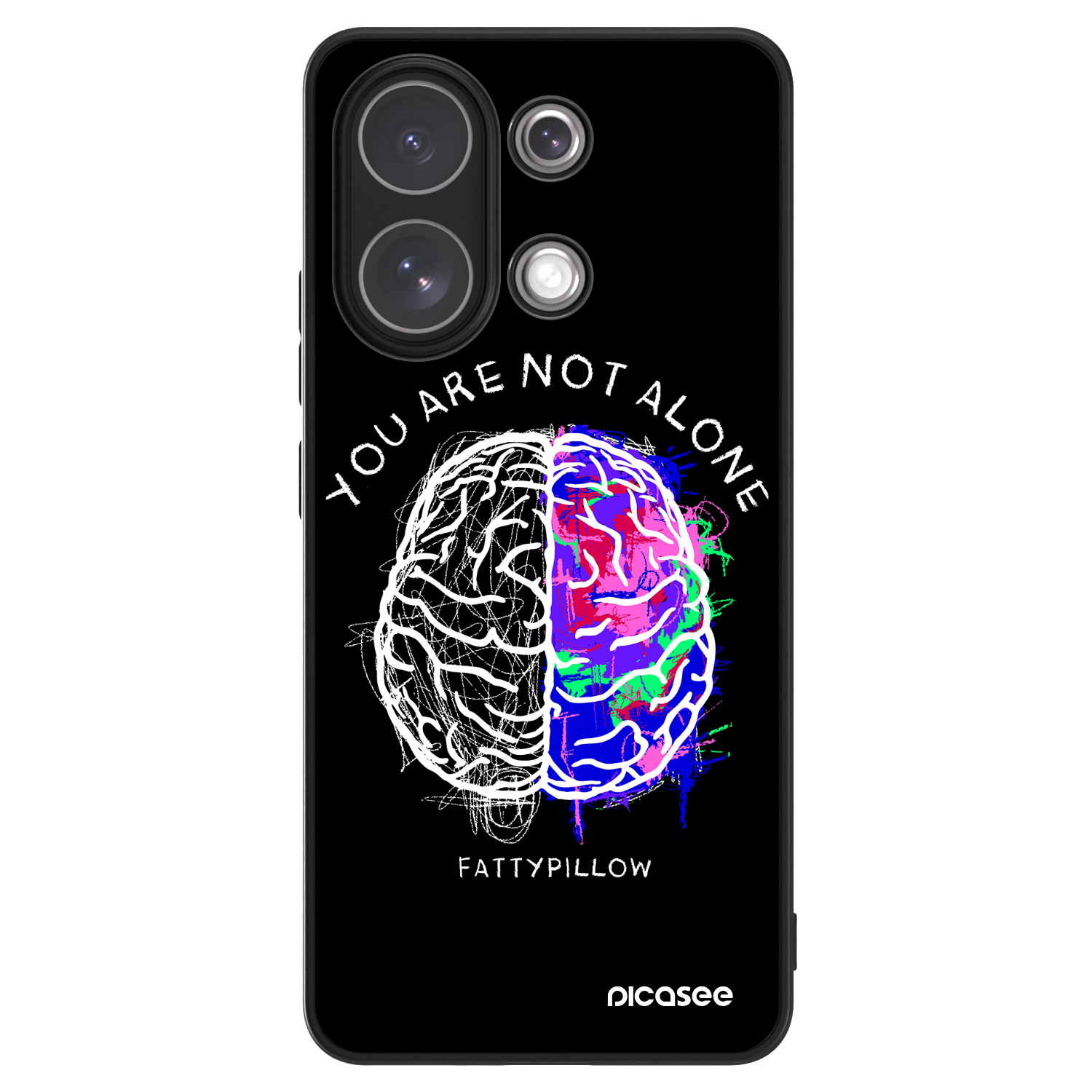 Picasee ULTIMATE CASE pro Xiaomi Redmi Note 13 4G - Brain - White