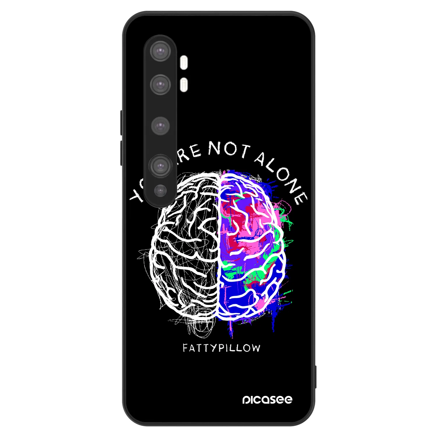 Picasee ULTIMATE CASE pro Xiaomi Mi Note 10 (Pro) - Brain - White