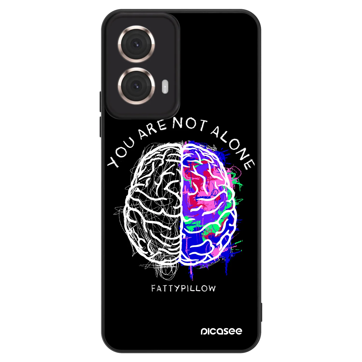 Picasee ULTIMATE CASE pro Motorola Moto G85 - Brain - White