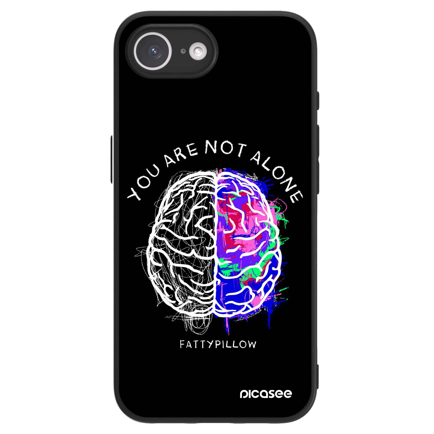 Picasee ULTIMATE CASE pro Apple iPhone 16e - Brain - White