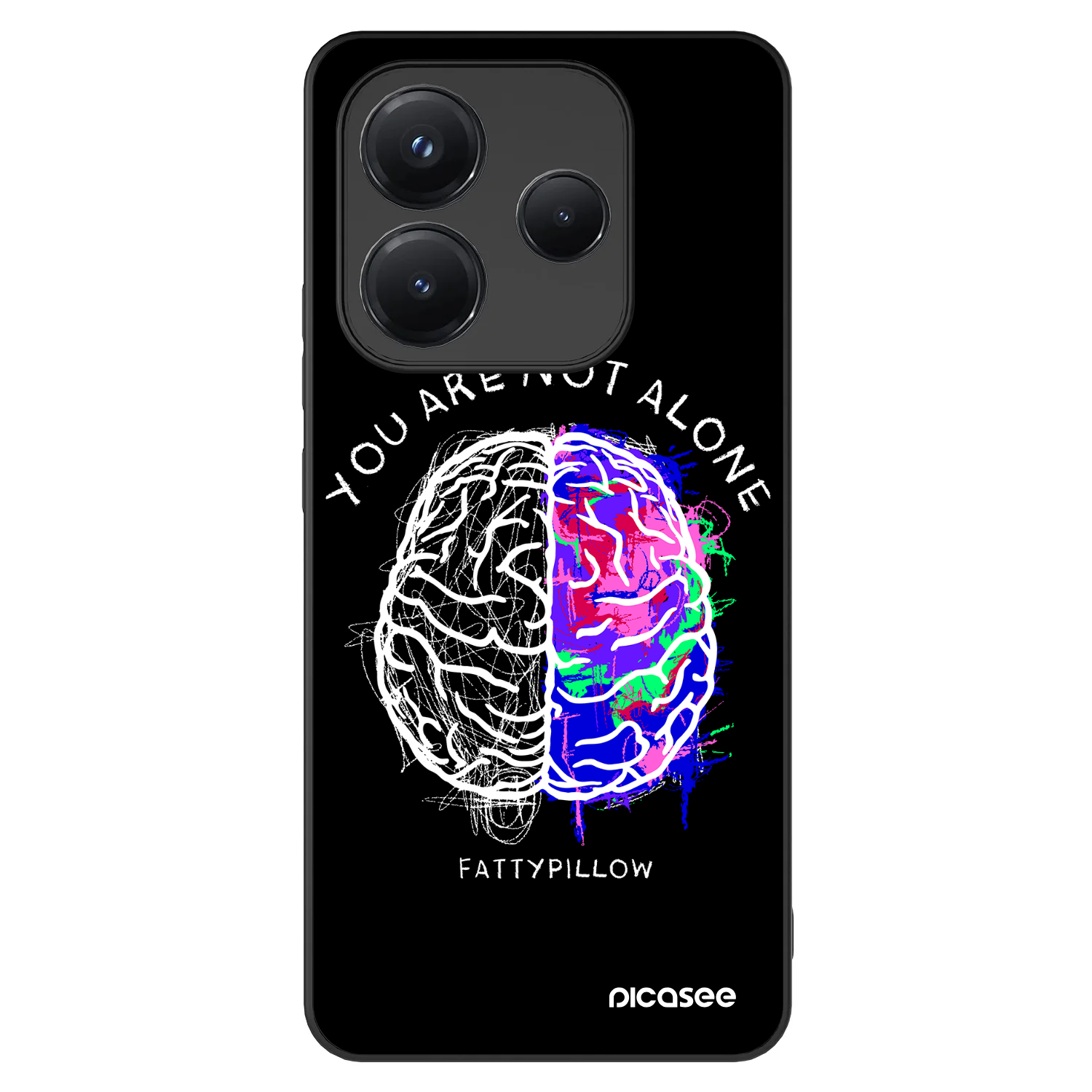 Picasee ULTIMATE CASE pro Xiaomi Redmi Note 14 5G - Brain - White