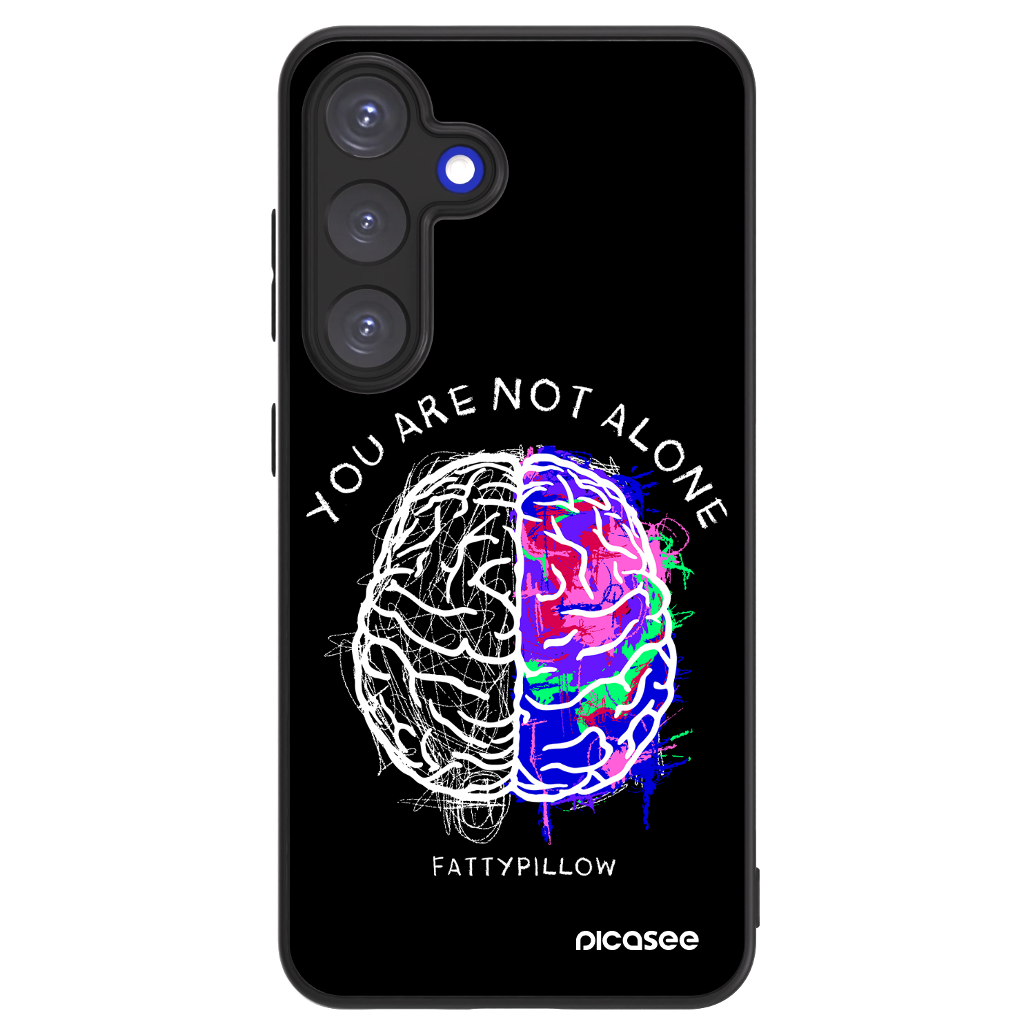 Picasee ULTIMATE CASE PowerShare pro Samsung Galaxy S25 5G - Brain - White