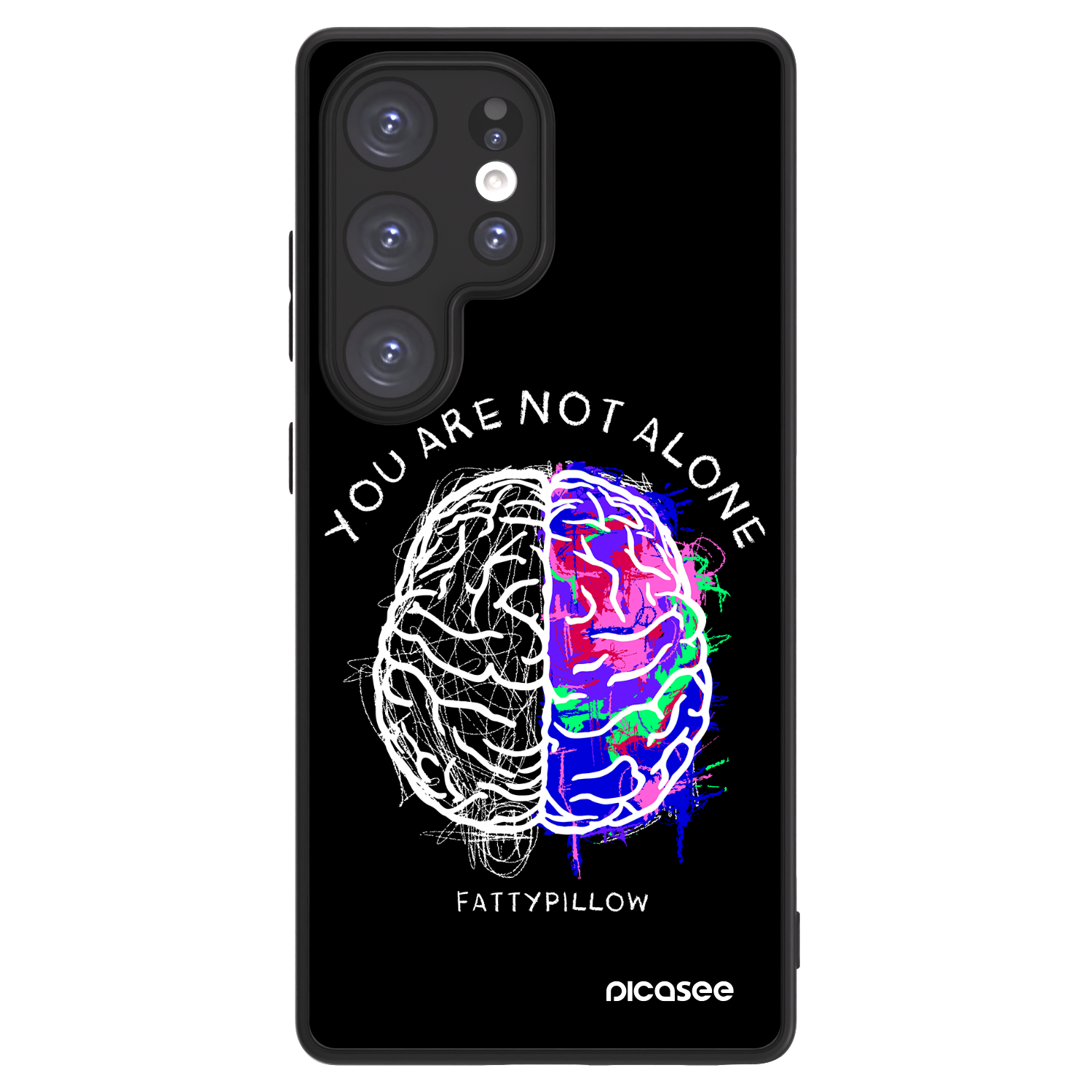 Picasee ULTIMATE CASE PowerShare pro Samsung Galaxy S25 Ultra 5G - Brain - White