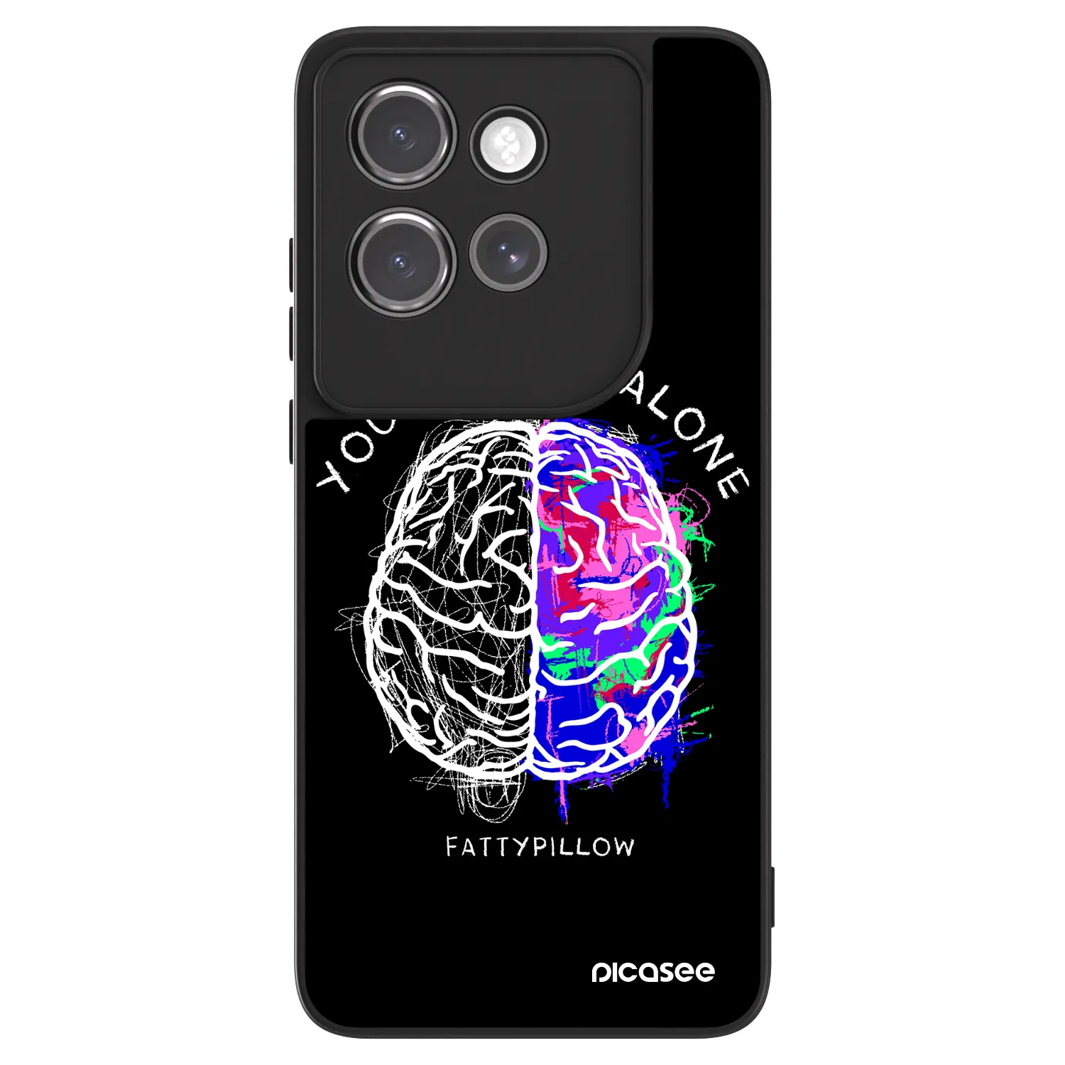 Picasee ULTIMATE CASE pro Motorola Edge 50 Neo - Brain - White