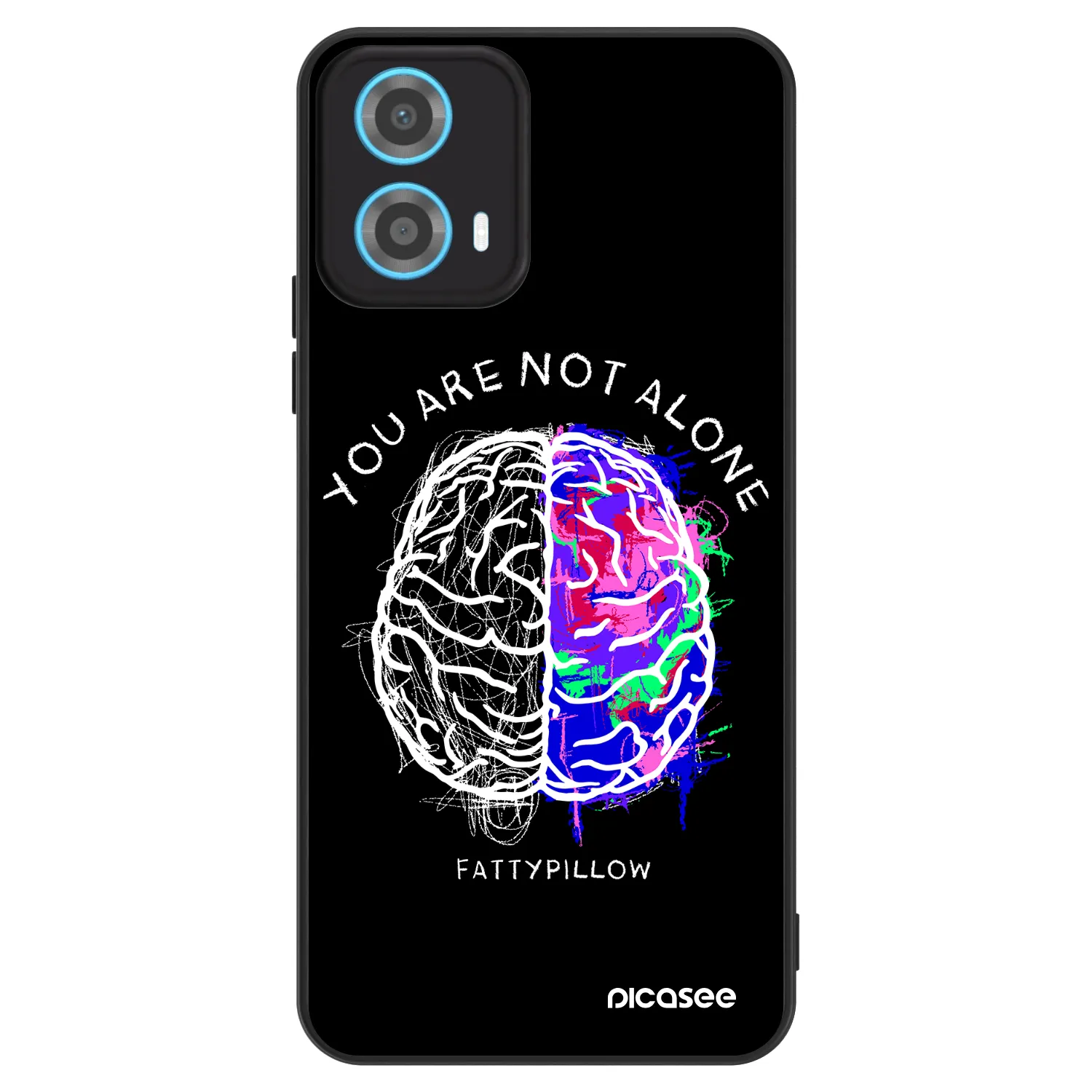 Picasee ULTIMATE CASE pro Motorola Moto G34 5G - Brain - White