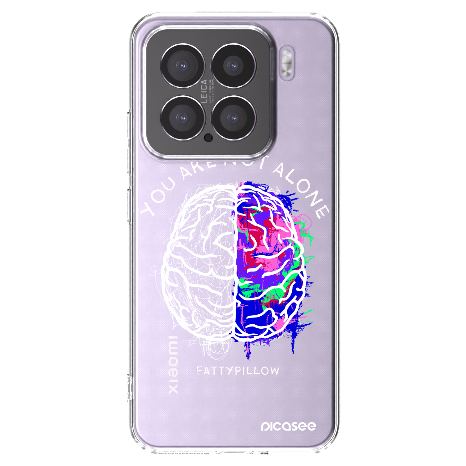 Picasee silikonový průhledný obal pro Xiaomi 15 - Brain - White
