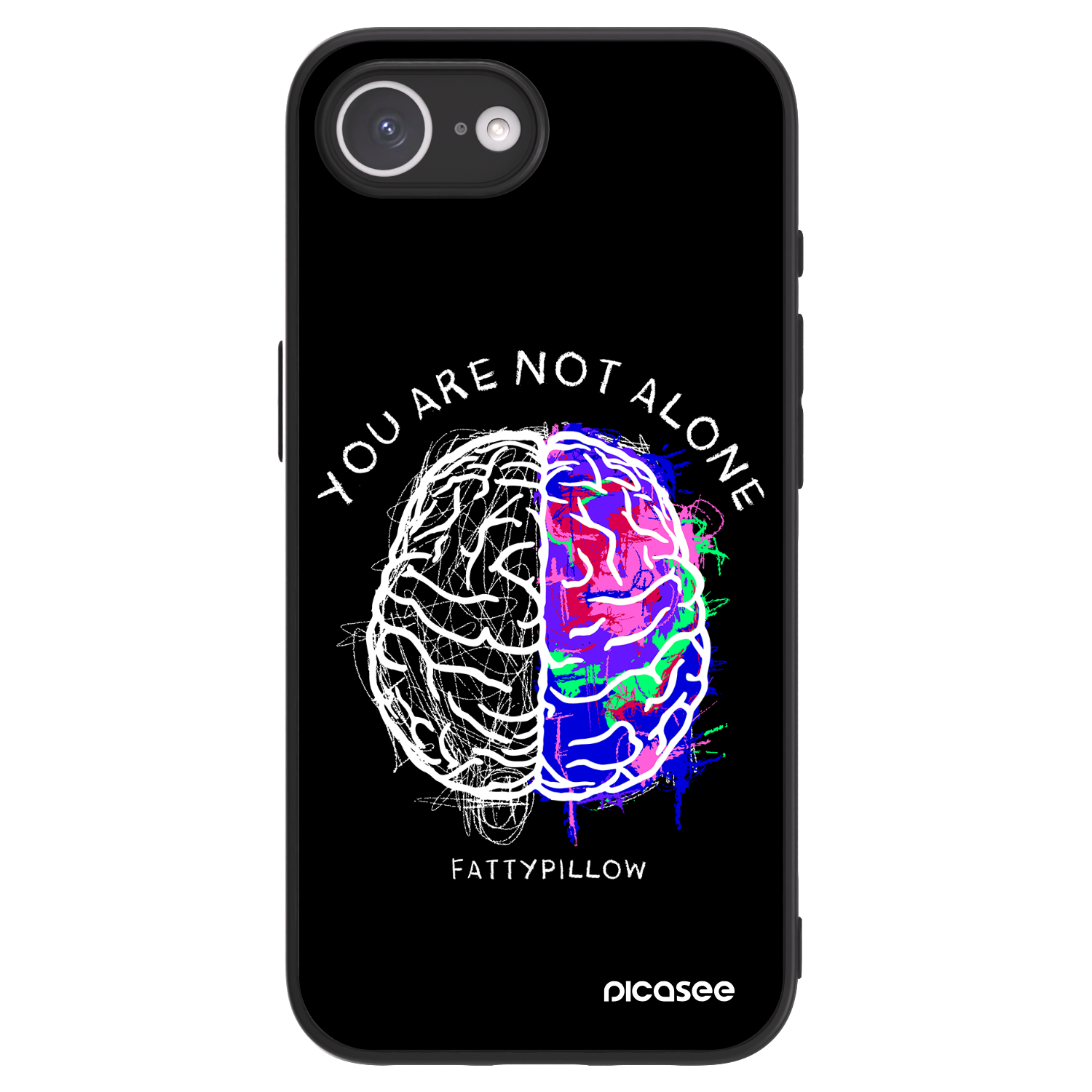 Picasee ULTIMATE CASE MagSafe pro Apple iPhone 16e - Brain - White