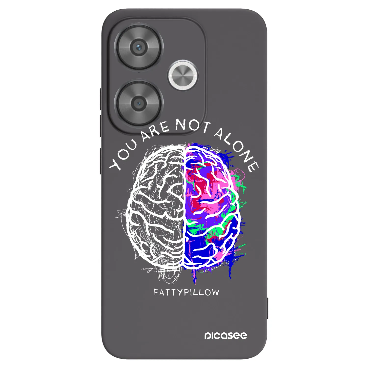 Picasee silikonový černý obal pro Xiaomi Poco F6 - Brain - White