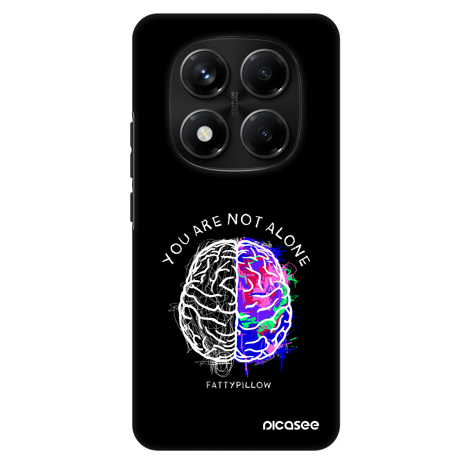 Picasee Fashion Case pro Xiaomi Redmi Note 14 Pro+ 5G - Brain - White