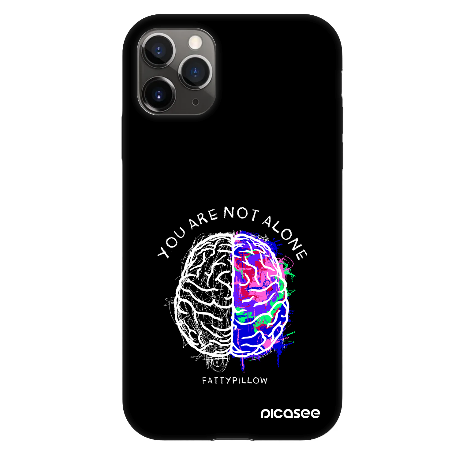 Picasee Fashion Case pro Apple iPhone 11 Pro - Brain - White