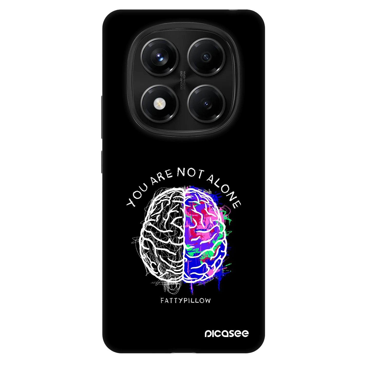 Picasee Fashion Case pro Xiaomi Redmi Note 14 Pro 5G - Brain - White