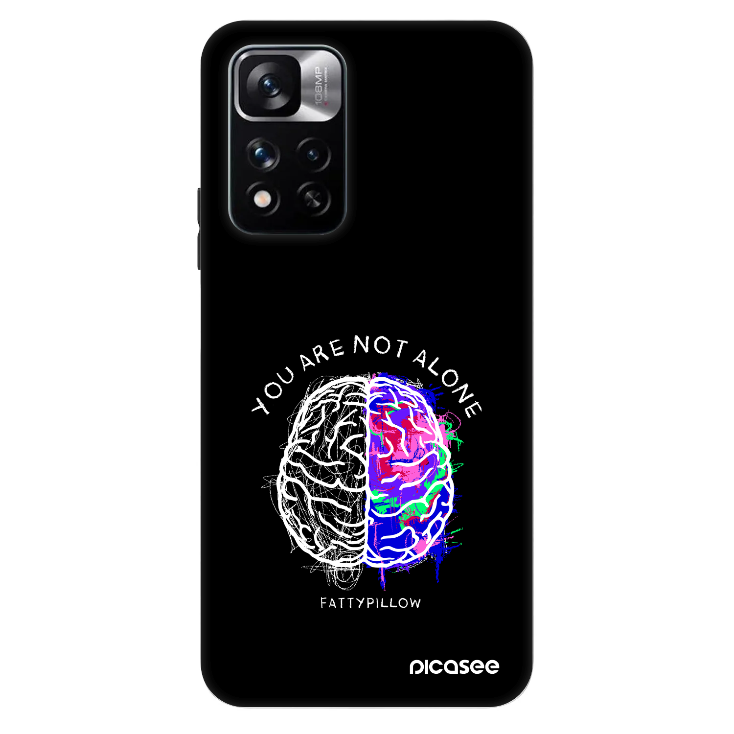 Picasee Fashion Case pro Xiaomi Redmi Note 11 Pro 5G - Brain - White