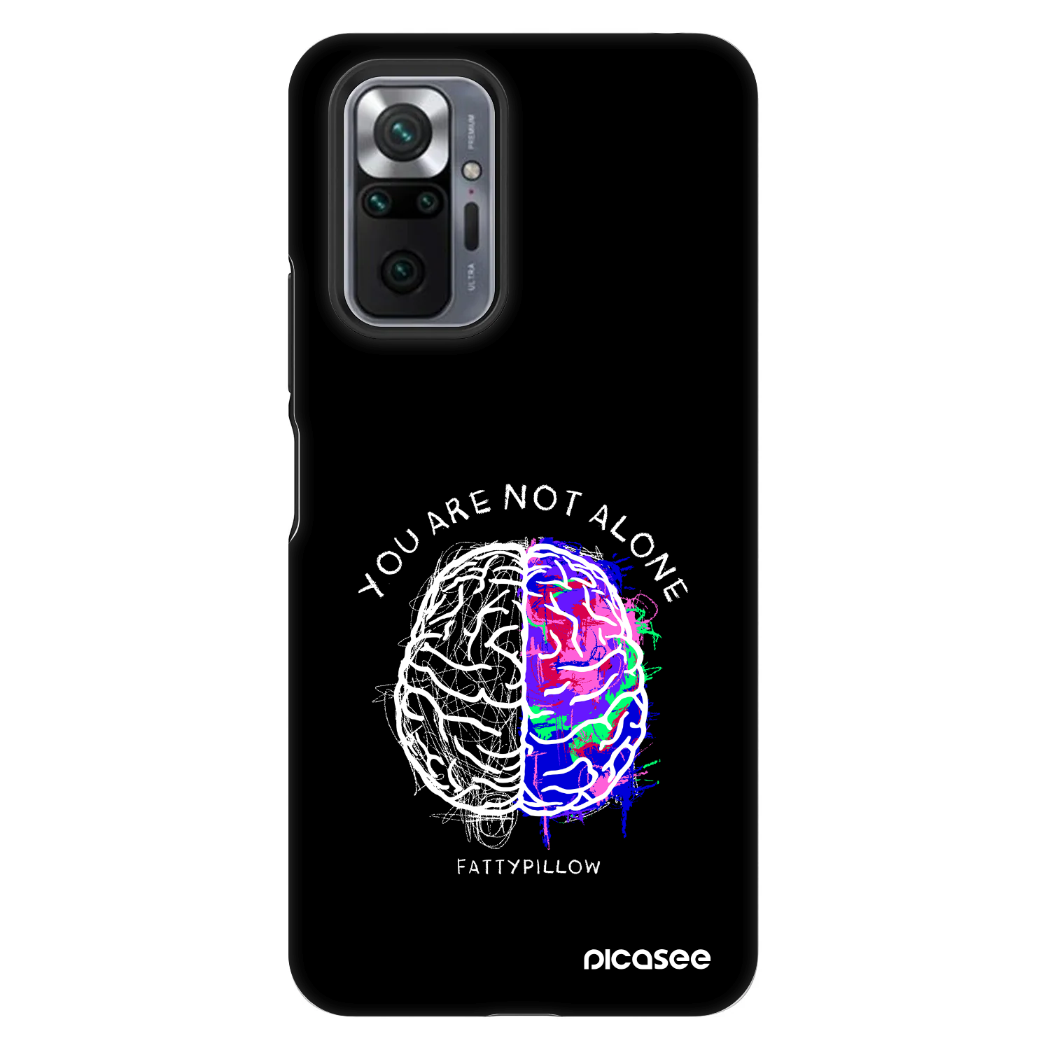 Picasee Fashion Case pro Xiaomi Redmi Note 10 Pro - Brain - White