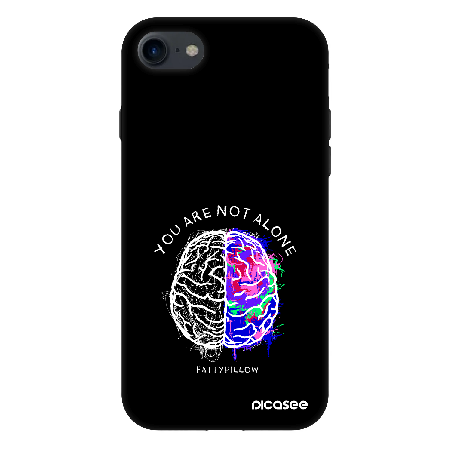 Picasee Fashion Case pro Apple iPhone 8 - Brain - White