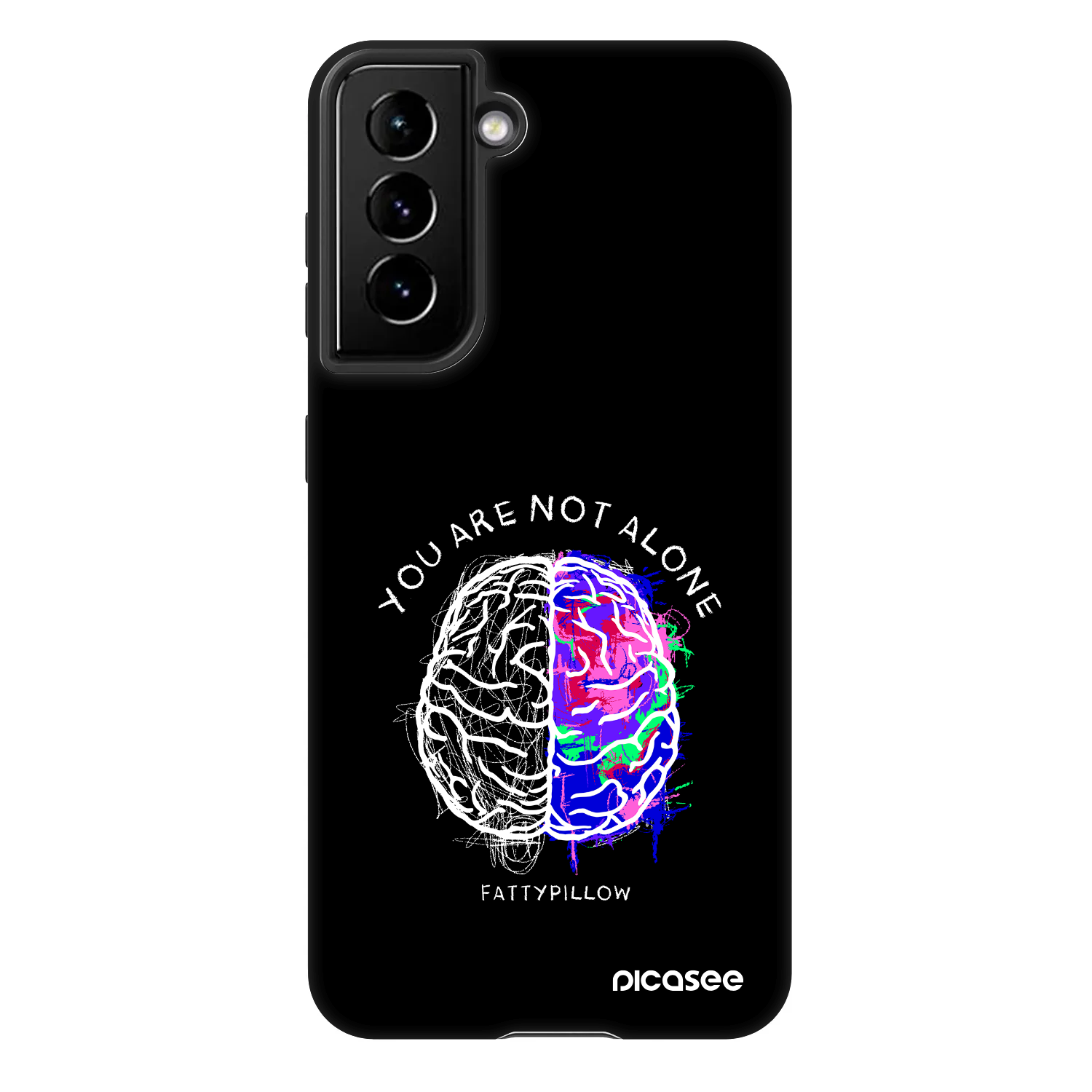 Picasee Fashion Case pro Samsung Galaxy S21 5G G991B - Brain - White