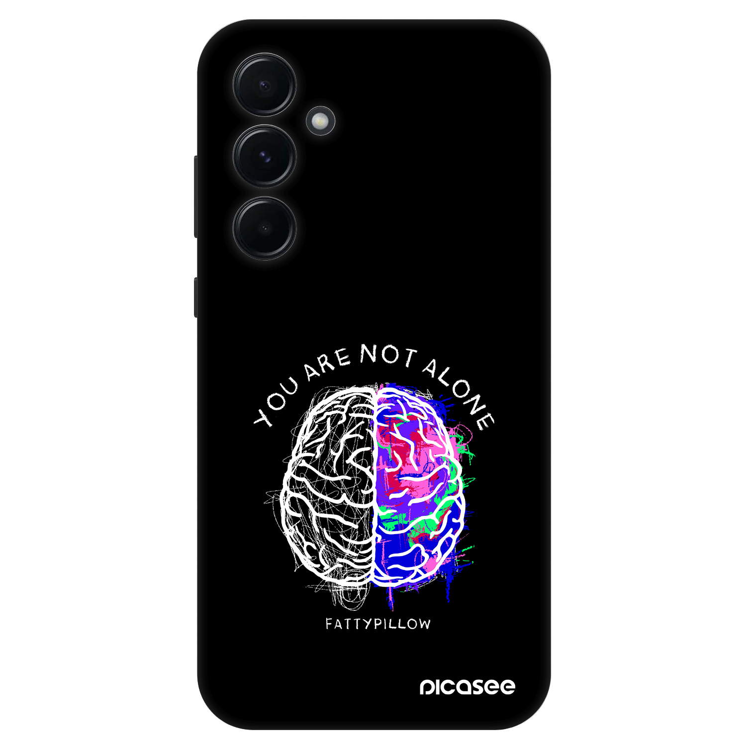 Picasee Fashion Case pro Samsung Galaxy A55 5G A556B - Brain - White