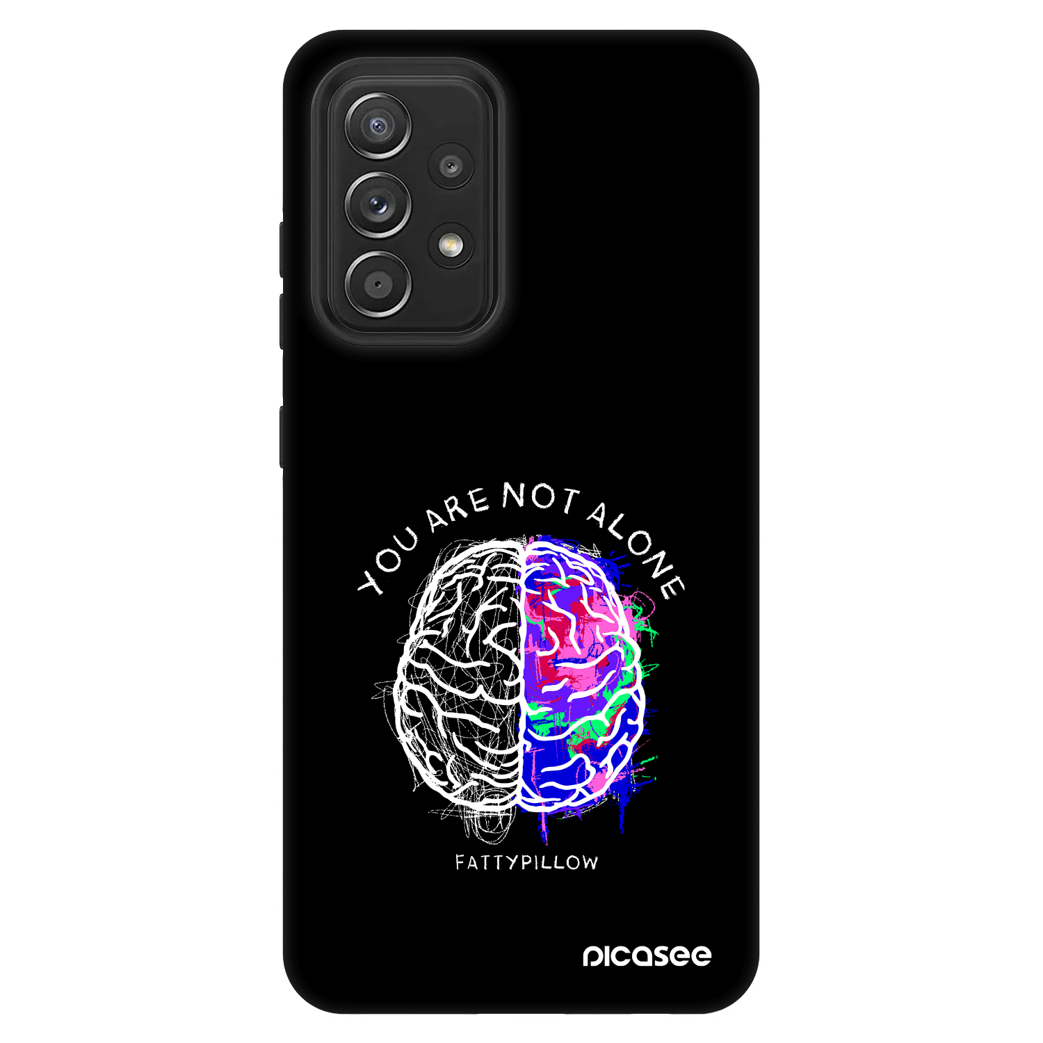 Picasee Fashion Case pro Samsung Galaxy A52s 5G A528B - Brain - White