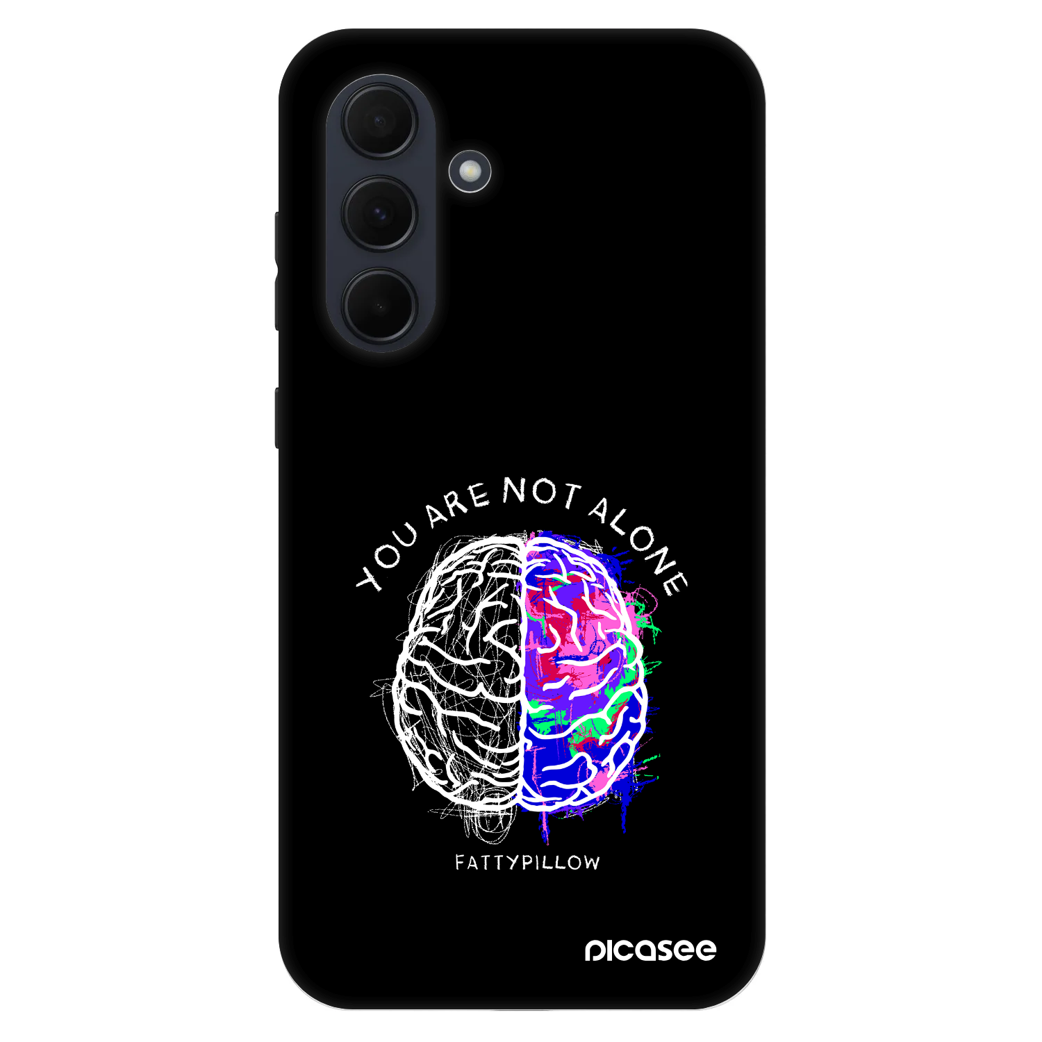 Picasee Fashion Case pro Samsung Galaxy A35 5G A356B - Brain - White