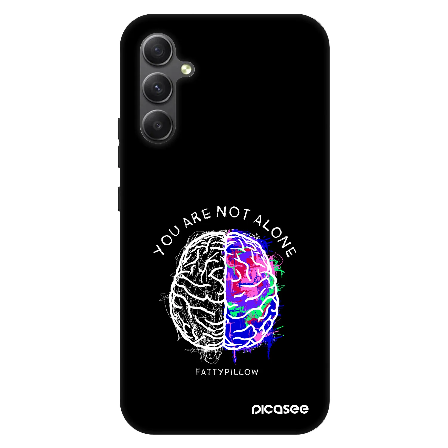 Picasee Fashion Case pro Samsung Galaxy A34 5G A346B - Brain - White