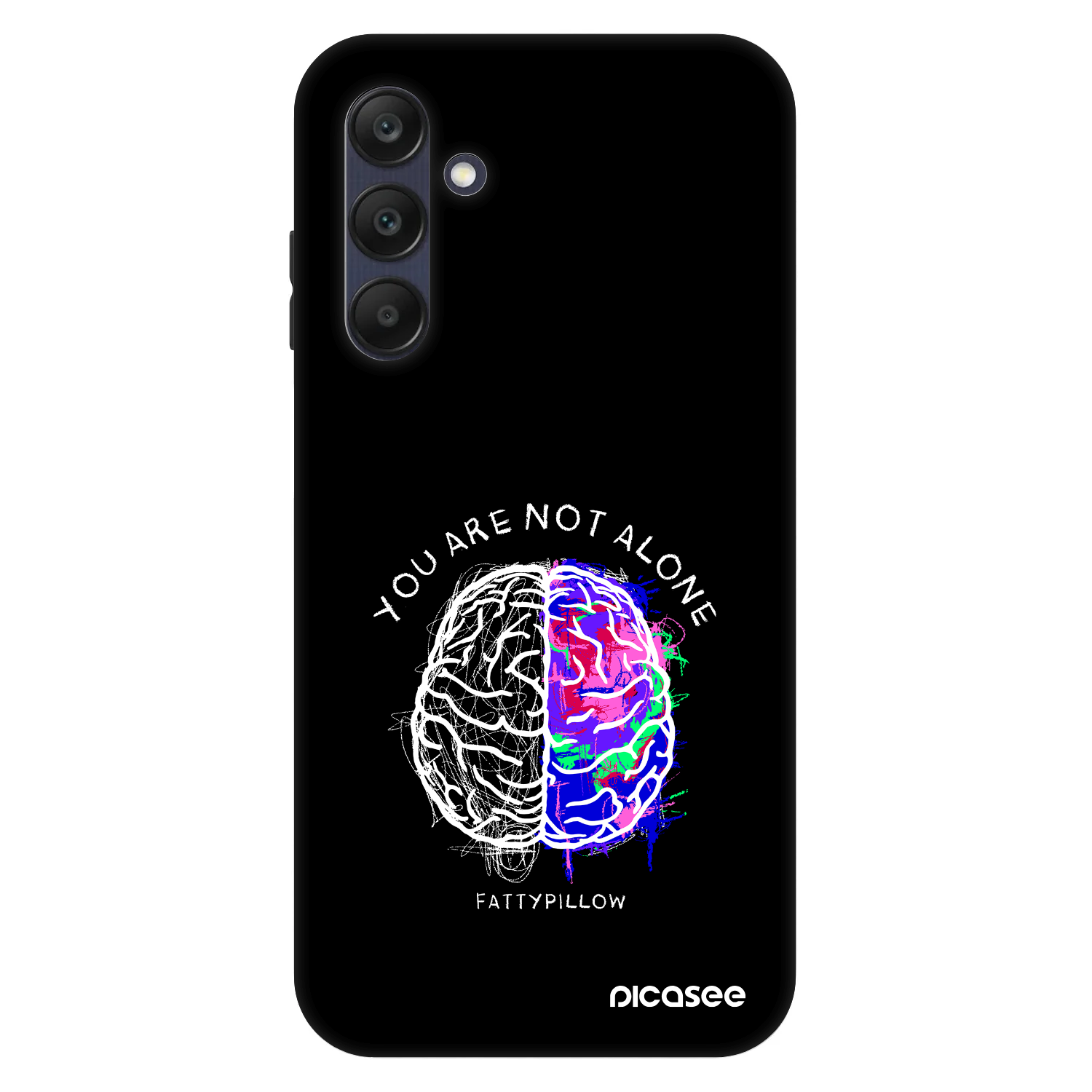 Picasee Fashion Case pro Samsung Galaxy A25 A256B 5G - Brain - White