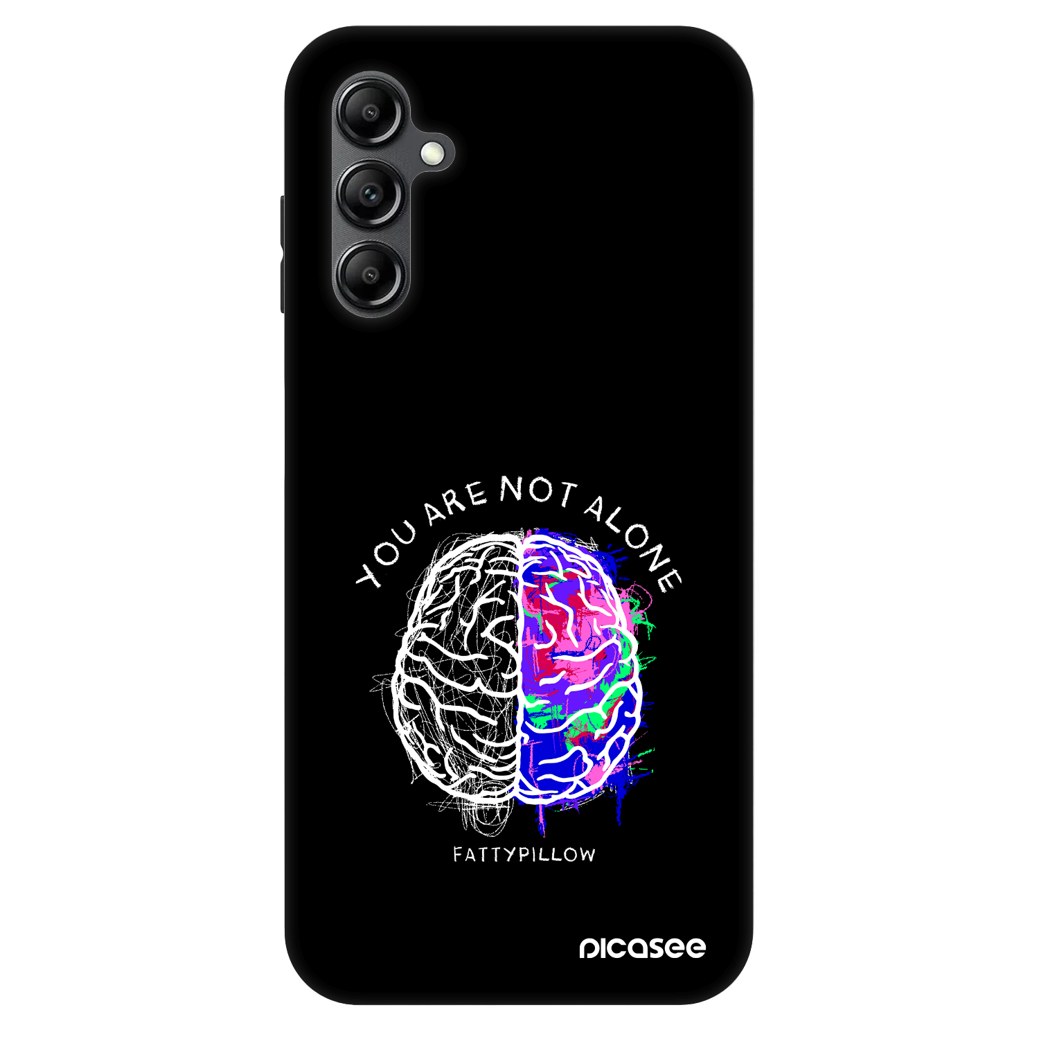 Picasee Fashion Case pro Samsung Galaxy A14 5G A146P - Brain - White