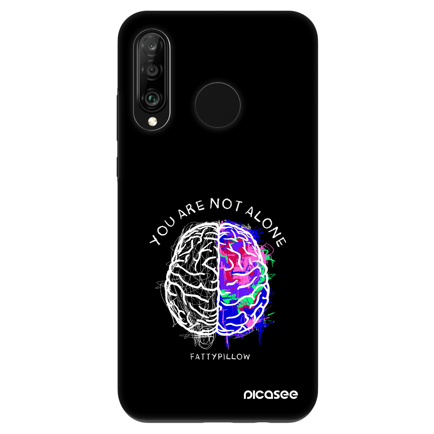 Picasee Fashion Case pro Huawei P30 Lite - Brain - White