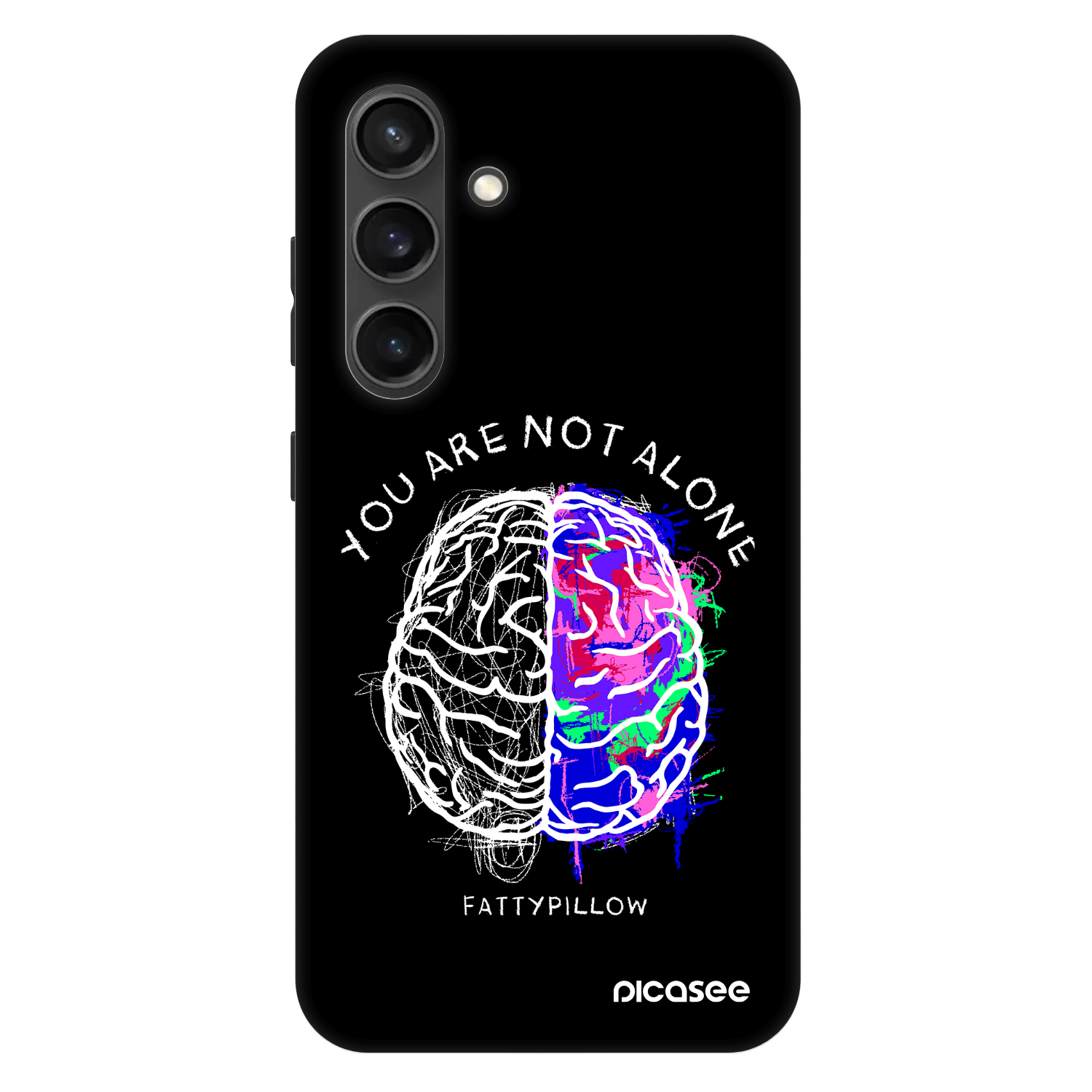 Picasee Fashion Case PowerShare pro Samsung Galaxy S24+ S926B 5G - Brain - White