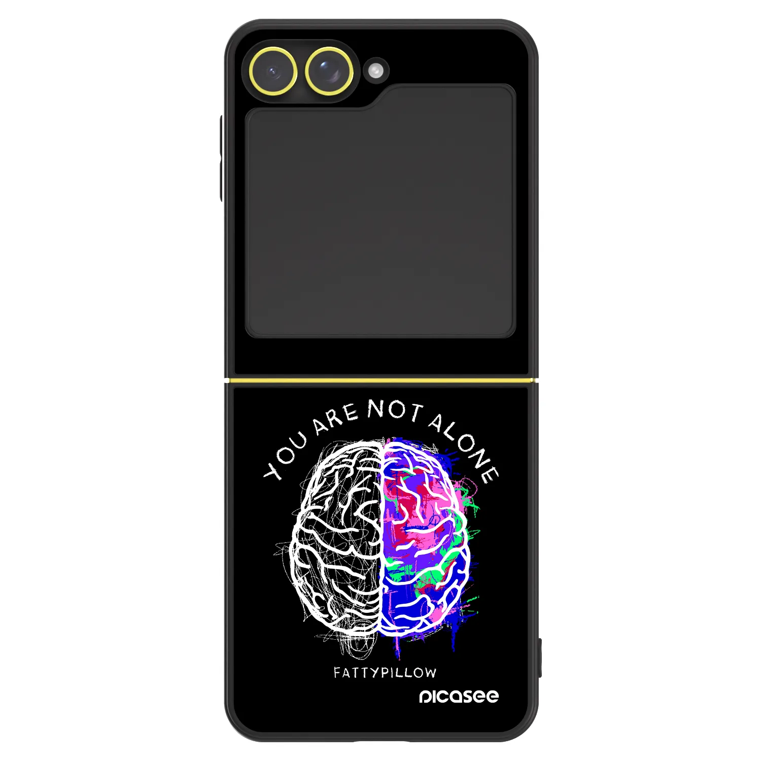 Picasee ULTIMATE CASE pro Samsung Galaxy Z Flip7 FE 5G - Brain - White