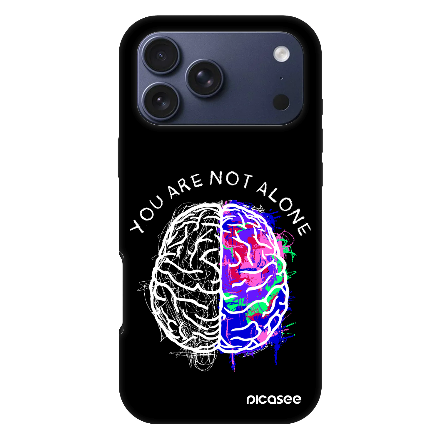Picasee Fashion Case MagSafe Apple iPhone 17 Pro Max - Brain - White