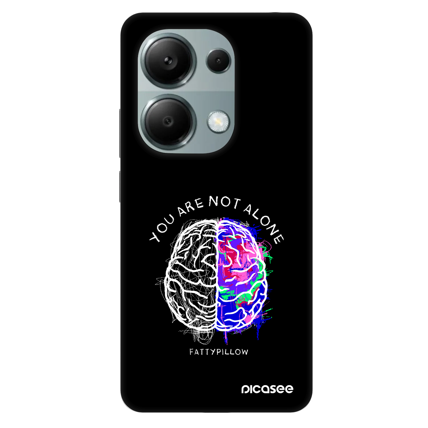 Picasee Fashion Case pro Xiaomi Redmi Note 13 Pro 4G - Brain - White