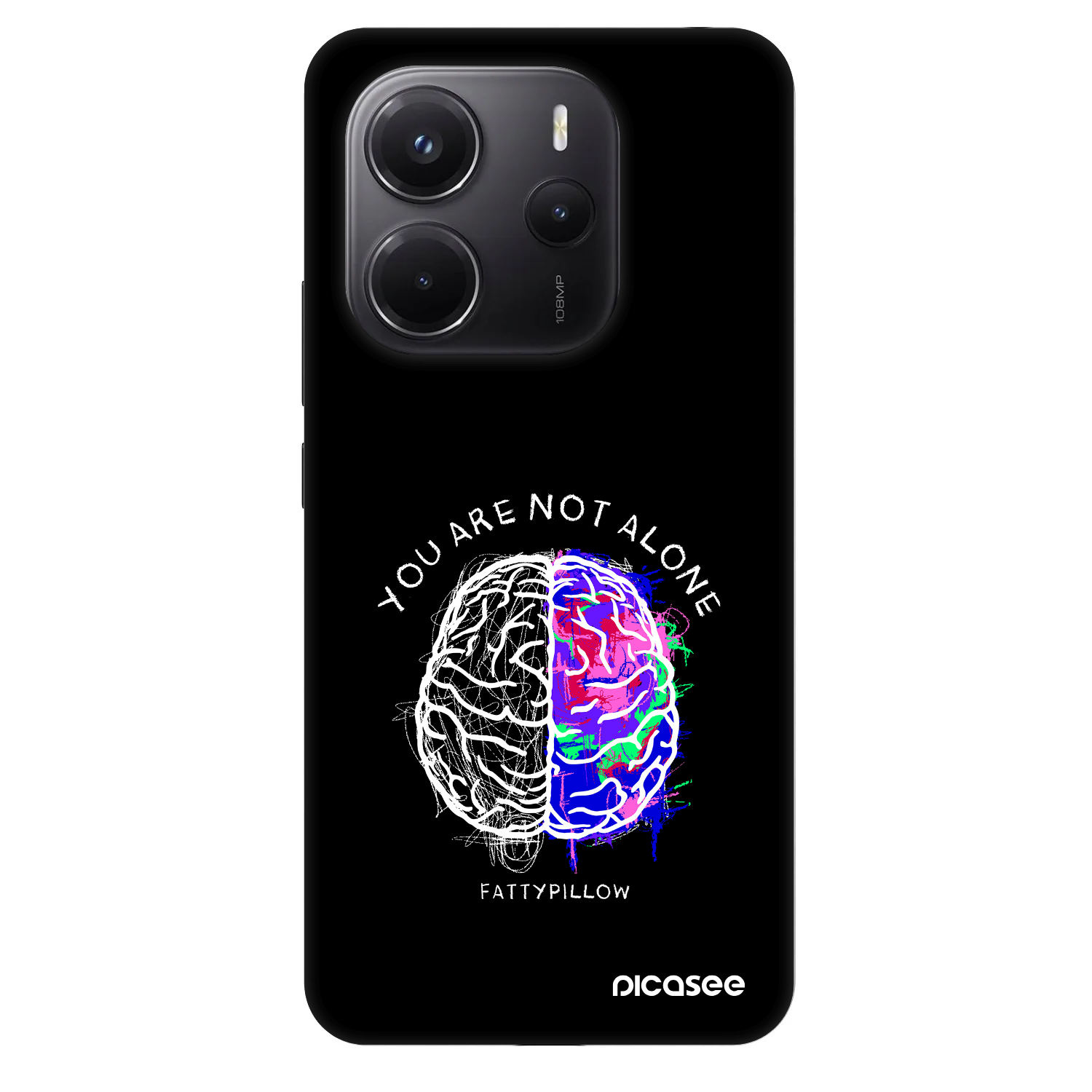 Picasee Fashion Case pro Xiaomi Redmi Note 14 4G - Brain - White
