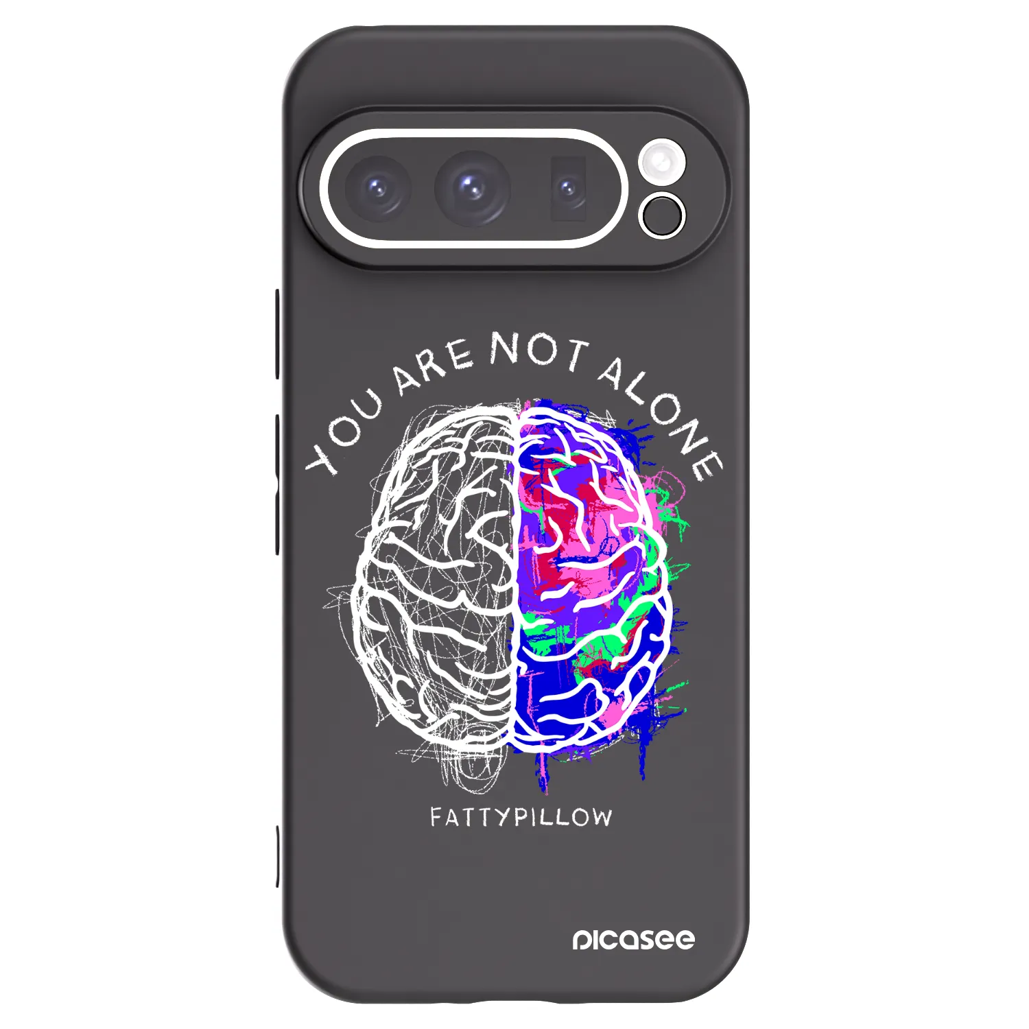 Picasee silikonový černý obal pro Google Pixel 9 Pro XL - Brain - White
