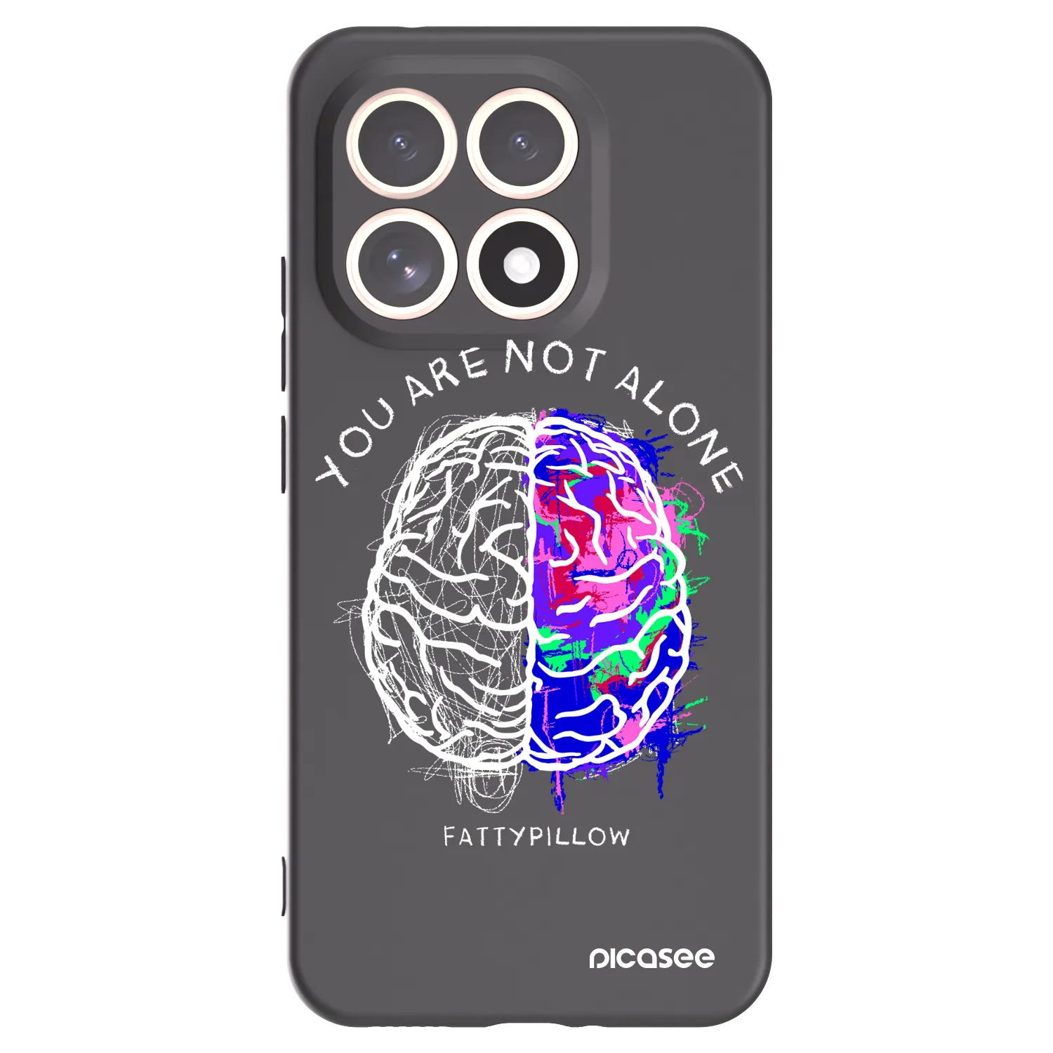 Picasee silikonový černý obal pro Xiaomi 15T - Brain - White