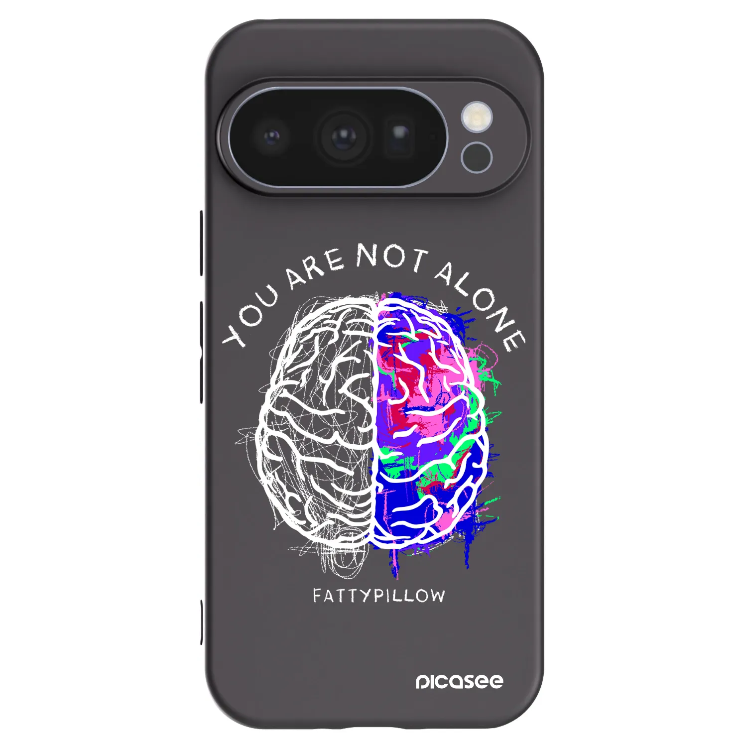 Picasee silikonový černý obal pro Google Pixel 10 Pro - Brain - White