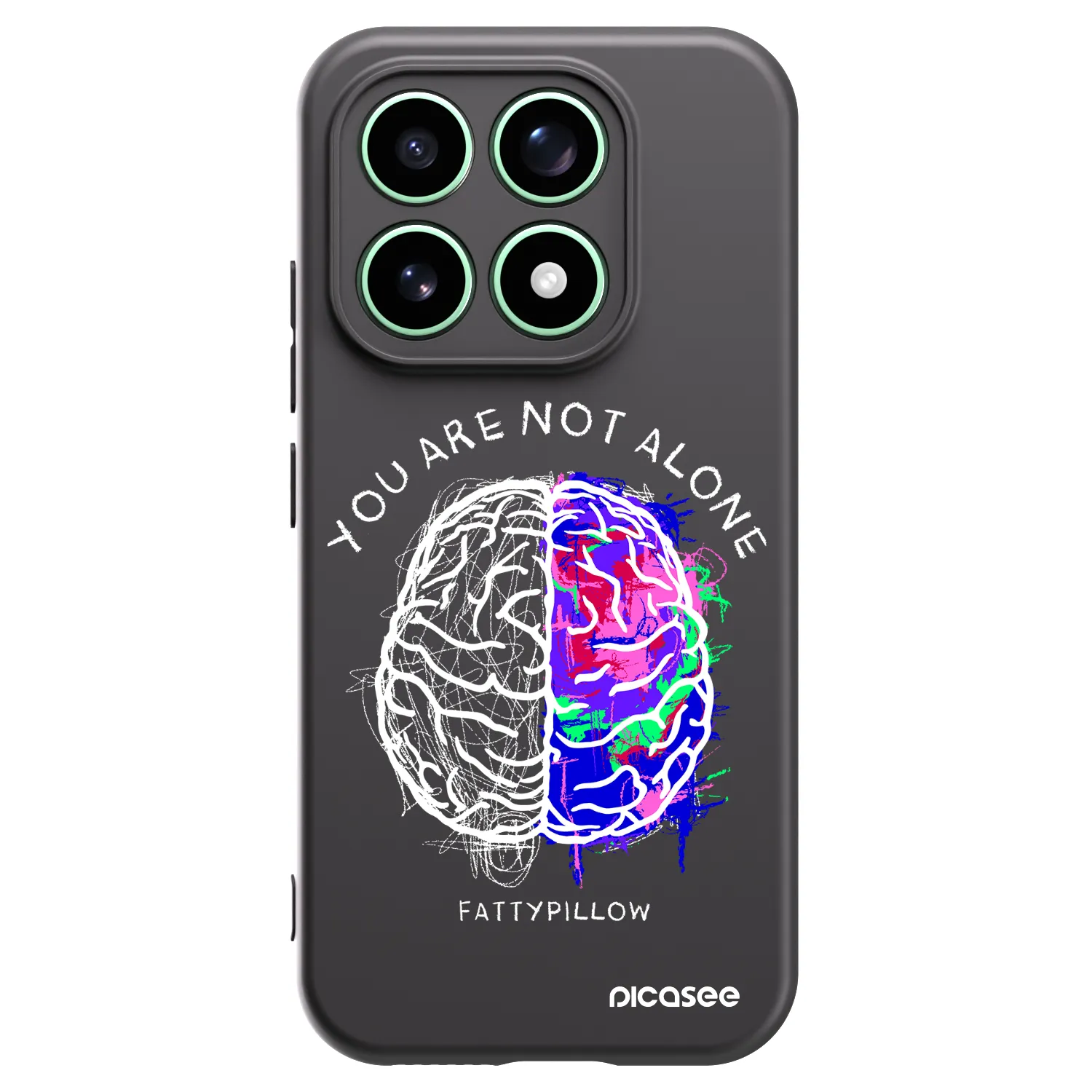 Picasee silikonový černý obal pro Xiaomi 17 - Brain - White