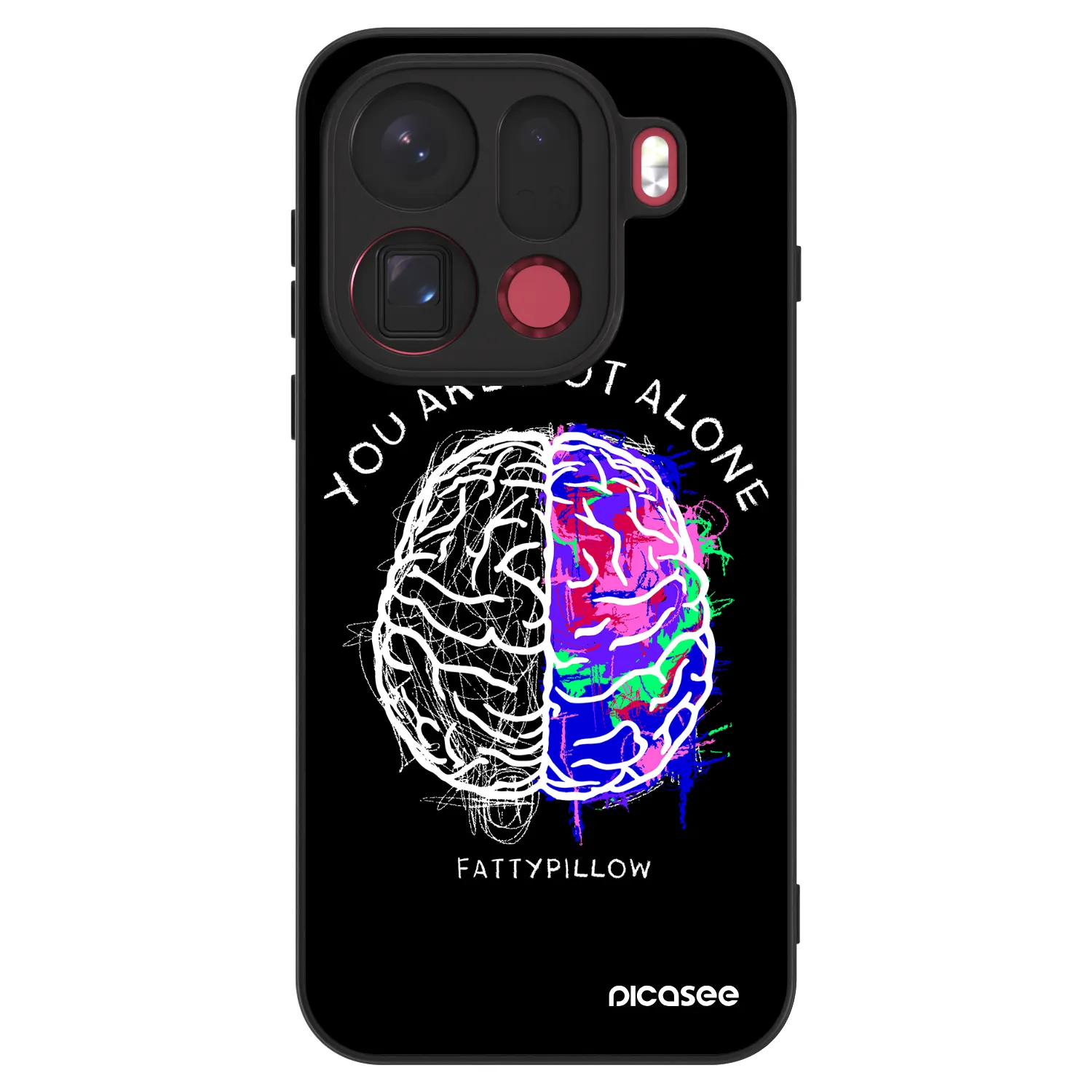 Picasee ULTIMATE CASE pro OPPO Find X9 Pro - Brain - White
