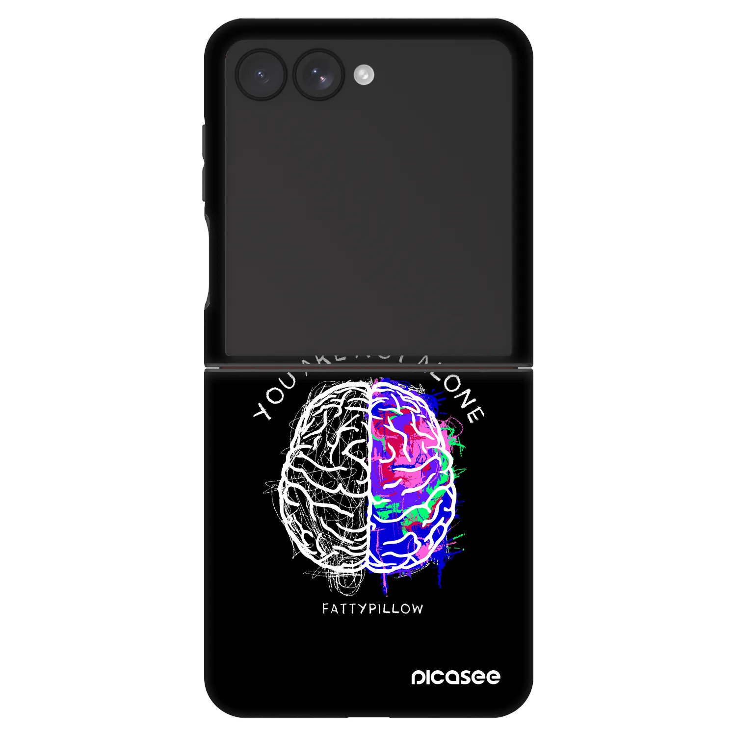 Picasee Fashion Case pro Samsung Galaxy Z Flip7 5G - Brain - White