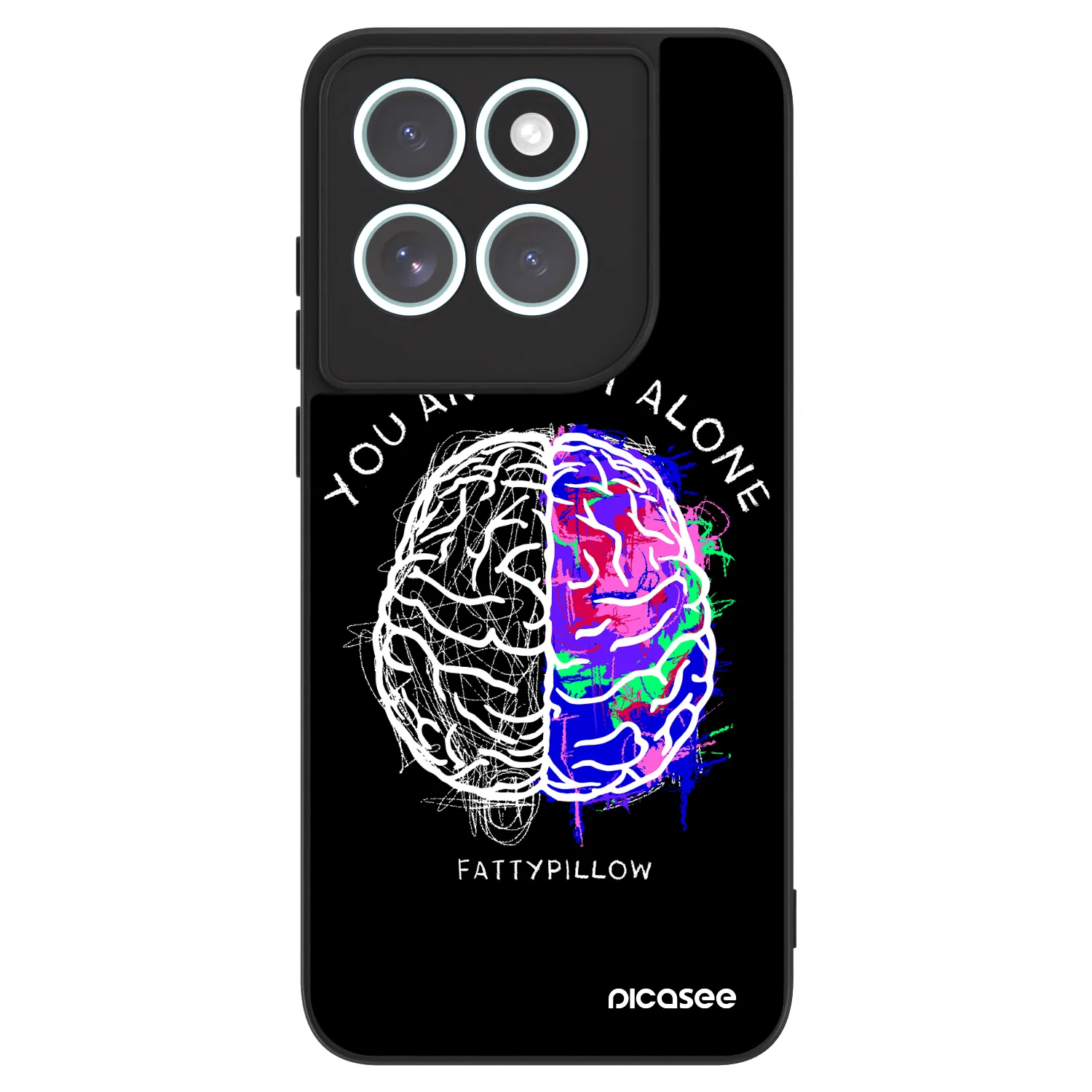 Picasee ULTIMATE CASE pro Motorola Edge 70 Fusion - Brain - White