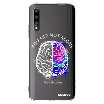Picasee silikonový průhledný obal pro Honor 9X Pro - Brain - White