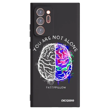 Picasee silikonový černý obal pro Samsung Galaxy Note 20 Ultra - Brain - White