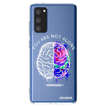 Picasee silikonový průhledný obal pro Samsung Galaxy S20 FE - Brain - White