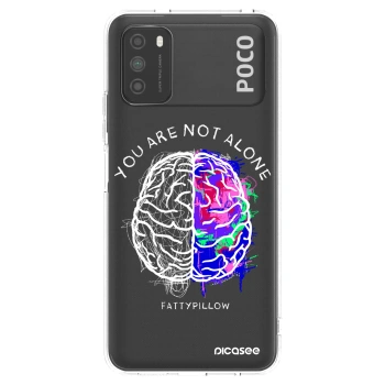 Picasee silikonový průhledný obal pro Xiaomi Poco M3 - Brain - White