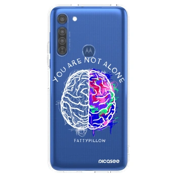 Obal pro Motorola Moto G8 - Brain - White