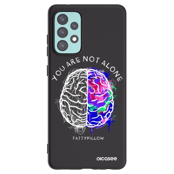 Picasee silikonový černý obal pro Samsung Galaxy A72 A725F - Brain - White