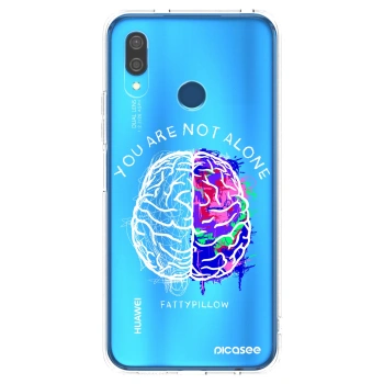 Picasee silikonový průhledný obal pro Huawei P20 Lite - Brain - White