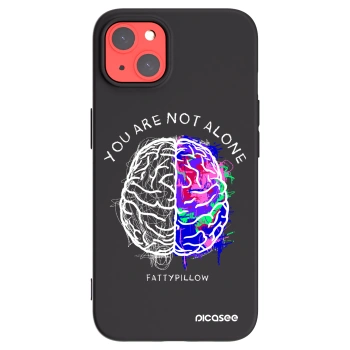 Picasee silikonový černý obal pro Apple iPhone 13 - Brain - White