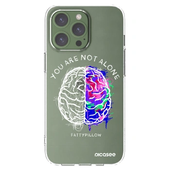 Picasee silikonový průhledný obal pro Apple iPhone 13 Pro - Brain - White