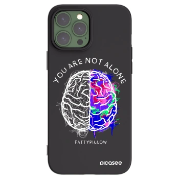Picasee silikonový černý obal pro Apple iPhone 13 Pro Max - Brain - White