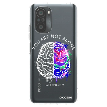 Picasee silikonový průhledný obal pro Xiaomi Poco F3 - Brain - White
